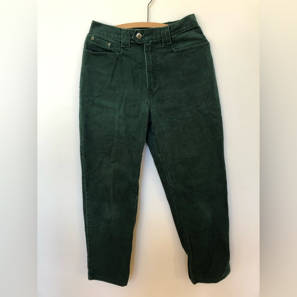 Zena vintage green relaxed fit jeans